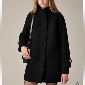❄️J. Crew Women’s Toscana Italian Stadium-Cloth Wool Blend Coat